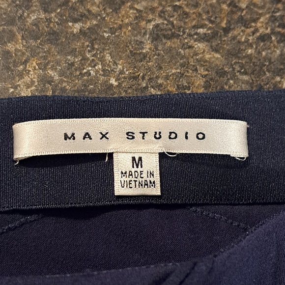 Max Studio Dark Blue Stretchy Maxi Skirt - Picture 5 of 7